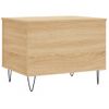 Mesa De Centro Madera Contrachapada Roble Sonoma 60x44,5x45 Cm