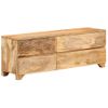 Mueble Para Tv Madera Maciza De Mango 110x30x40 Cm