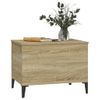 Mesa De Centro Madera Contrachapada Roble Sonoma 60x44,5x45 Cm