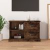 Mueble De Tv Madera Contrachapada Roble Ahumado 73x35,5x47,5 Cm