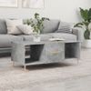 Mesa De Centro Madera Contrachapada Gris Hormigón 102x50x40 Cm