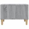 Mesa De Centro Madera Contrachapada Gris Sonoma 60x50x36,5 Cm