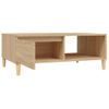 Mesa De Centro Madera Contrachapada Roble Sonoma 90x60x35 Cm