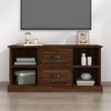 Mueble De Tv Madera Contrachapada Marrón Roble 99,5x35,5x48 Cm