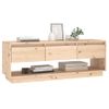 Mueble De Tv De Madera Maciza De Pino 110,5x34x40 Cm