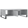 Mesa De Centro Madera De Ingeniería Gris Hormigón 104x60x35 Cm