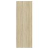 Mueble Tv Pared Madera Contrachapada Blanco Roble 37x37x107 Cm