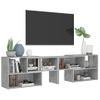 Mueble De Tv Madera Contrachapada Gris Hormigón 149x30x52 Cm