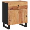 Mesita De Noche Madera Acacia Madera Contrachapada 50x33x60 Cm