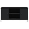 Mueble Para Tv Madera Contrachapada Negro 100x40x50 Cm