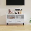 Mueble Para Tv Madera Contrachapada Blanco 80x36x50 Cm