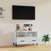 Mueble Para Tv Madera Contrachapada Blanco 80x36x50 Cm