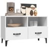 Mueble Para Tv Madera Contrachapada Blanco 80x36x50 Cm