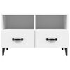 Mueble Para Tv Madera Contrachapada Blanco 80x36x50 Cm