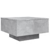 Mesa De Centro Madera De Ingeniería Gris Hormigón 55x55x31 Cm