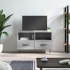 Mueble De Tv Madera De Ingeniería Gris Sonoma 80x36x50 Cm