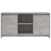 Mueble De Tv Madera Contrachapada Gris Hormigón 102x37,5x52,5cm