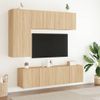 Muebles Para Tv De Pared 2 Unidades Roble Sonoma 60x30x41 Cm