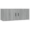 Set De Muebles Para Tv 5 Piezas Madera Contrachapada Gris Sonoma