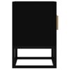 Mueble De Tv Hierro Y Madera Contrachapada Negro 105x30x45 Cm