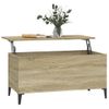 Mesa De Centro Madera Contrachapada Roble Sonoma 90x44,5x45 Cm