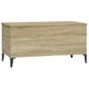 Mesa De Centro Madera Contrachapada Roble Sonoma 90x44,5x45 Cm