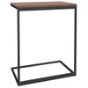 Mesa Auxiliar De Madera Contrachapada Negro 55x35x66 Cm