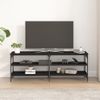 Mueble Para Tv Madera Contrachapada Negro 140x30x50 Cm