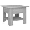 Mesa De Centro Madera De Ingeniería Gris Sonoma 55x55x42 Cm