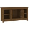 Mueble De Tv Madera Maciza De Pino Marrón Miel 103x36,5x52 Cm