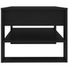 Mesa De Centro Madera Contrachapada Negro 102x55x45 Cm