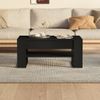 Mesa De Centro Madera Contrachapada Negro 102x55x45 Cm