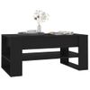 Mesa De Centro Madera Contrachapada Negro 102x55x45 Cm