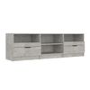 Mueble De Tv Madera Contrachapada Gris Hormigón 150x33,5x45 Cm