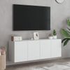 Muebles Para Tv De Pared 2 Unidades Blanco 60x30x41 Cm