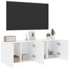 Muebles Para Tv De Pared 2 Unidades Blanco 60x30x41 Cm