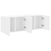 Muebles Para Tv De Pared 2 Unidades Blanco 60x30x41 Cm