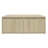 Mesa De Centro Madera Contrachapada Roble Sonoma 80x80x31 Cm