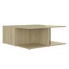 Mesa De Centro Madera Contrachapada Roble Sonoma 80x80x31 Cm