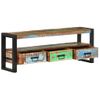 Mueble De Tv Madera Maciza Reciclada 120x30x45 Cm