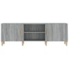 Mueble Para Tv Madera Contrachapada Gris Sonoma 150x30x50 Cm