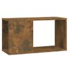 Mueble Para Tv Madera Contrachapada Roble Ahumado 60x24x32 Cm