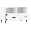 Mueble Para Tv Madera Contrachapada Blanco 80x36x50 Cm