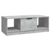 Mesa De Centro Madera De Ingeniería Gris Hormigón 102x50x36 Cm