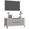 Mueble De Tv Madera Contrachapada Gris Hormigón 102x44,5x50 Cm