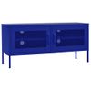 Mueble Para Tv De Acero Azul Marino 105x35x50 Cm