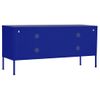 Mueble Para Tv De Acero Azul Marino 105x35x50 Cm