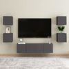 Mueble De Pared Para Tv Gris 30,5x30x30 Cm