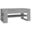 Mesa De Centro Madera Contrachapada Gris Sonoma 102x55x45 Cm