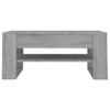 Mesa De Centro Madera Contrachapada Gris Sonoma 102x55x45 Cm